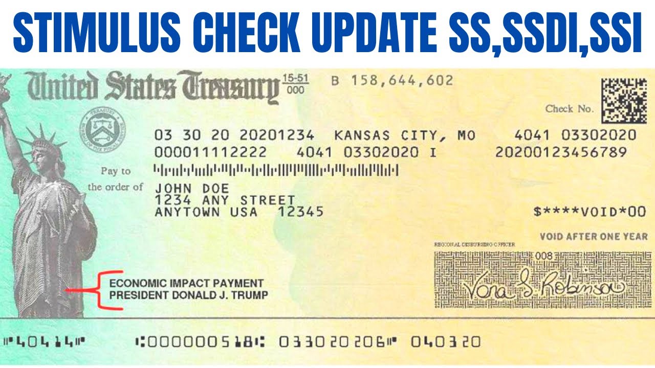 Stimulus Check Update SS, SSI, SSDI Payment Date! STIMULUS CHECK UPDATE